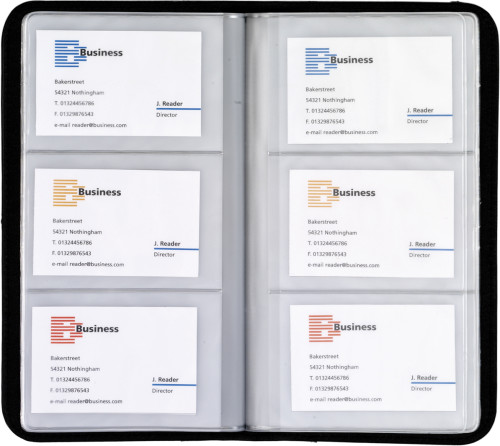Deluxe bonded leather business card holder - Hollym - Newenden