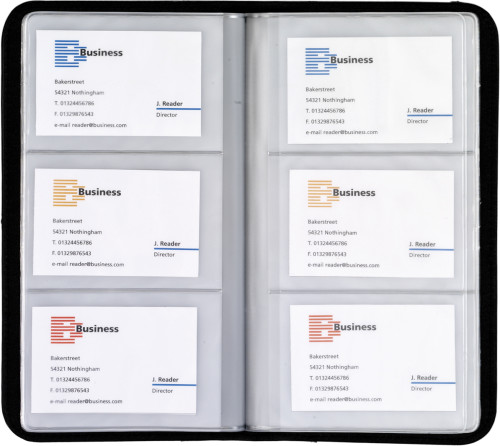 Deluxe Visitenkartenhalter aus gebundenem Leder - Berghofen