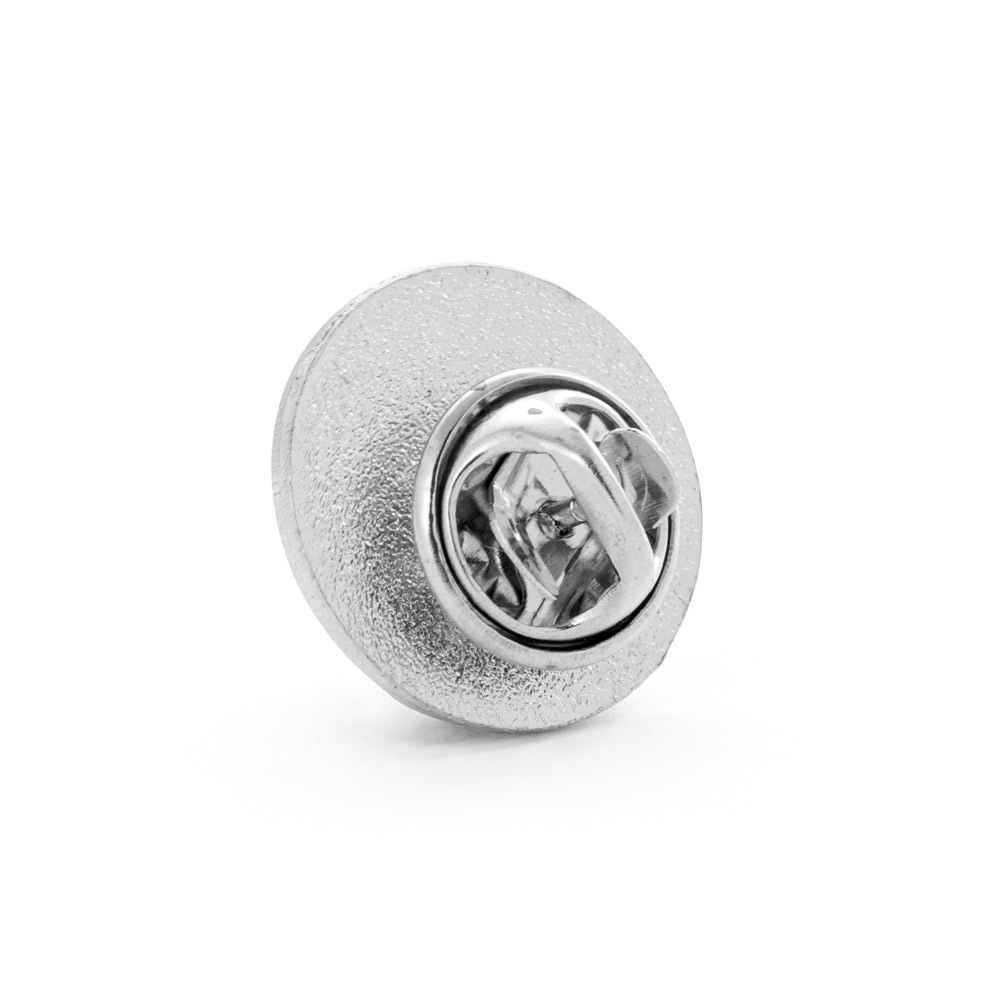 Metal pin badge Doming 18 with your logo, 18 × 19 mm