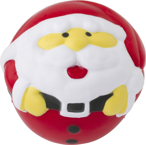 Anti-stress ball made of PU foam in the shape of Santa Claus - Holcombe