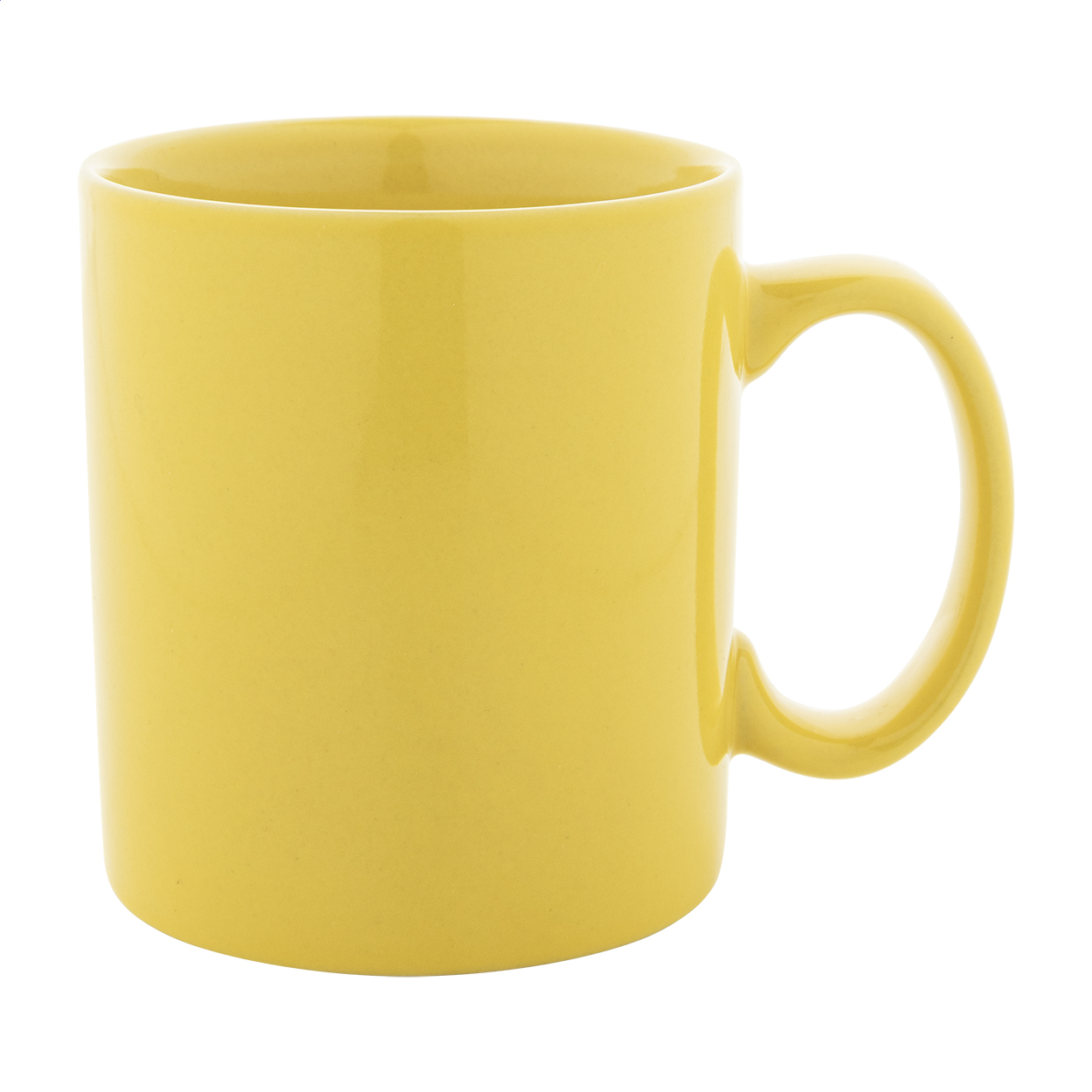 Kolomu coloured glossy ceramic mug with logo, 300 ml printed with logo