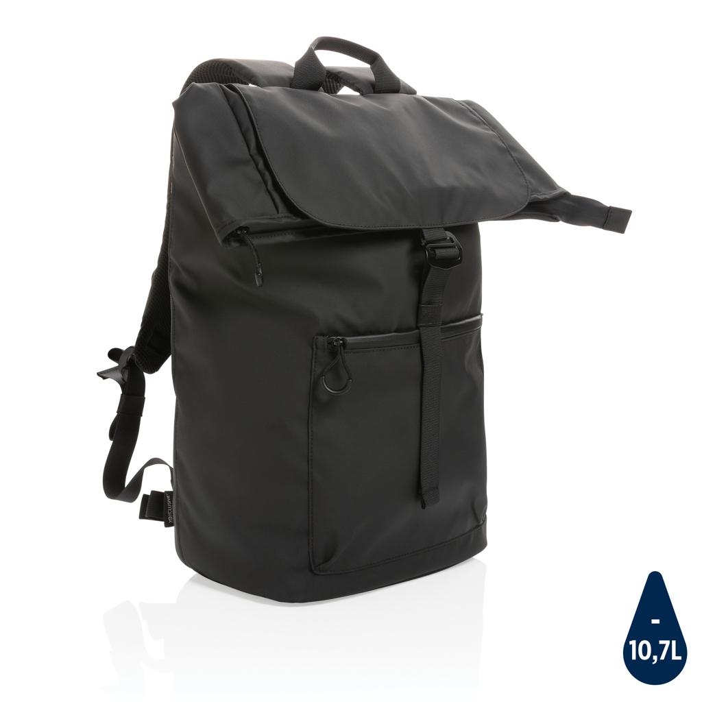 This is the AWARE™ 300D 15.6" laptop backpack from Fittleworth. It is water-resistant, providing extra protection for your device. - Batley