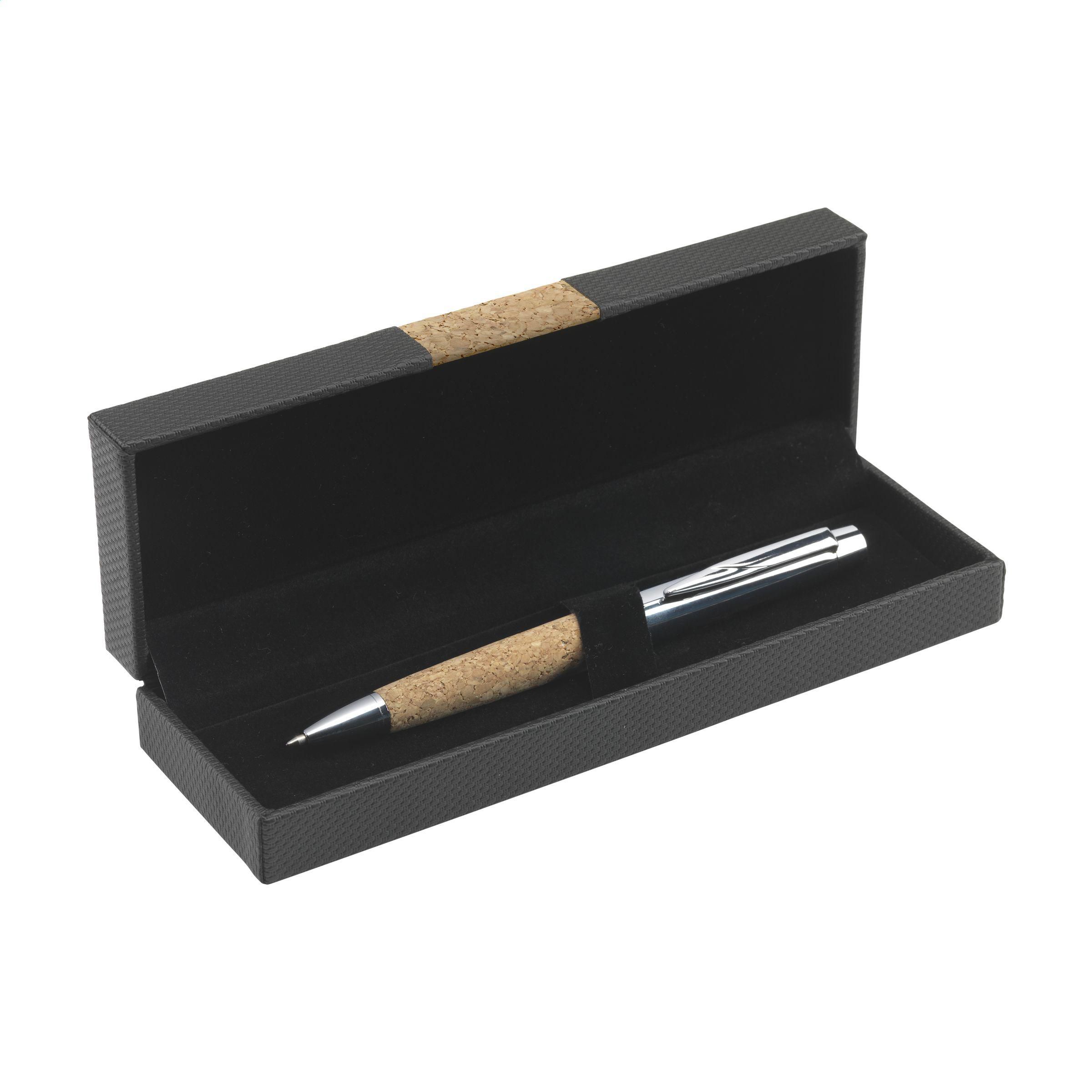 Cork Elegance Pen Set - Banks printed with logo