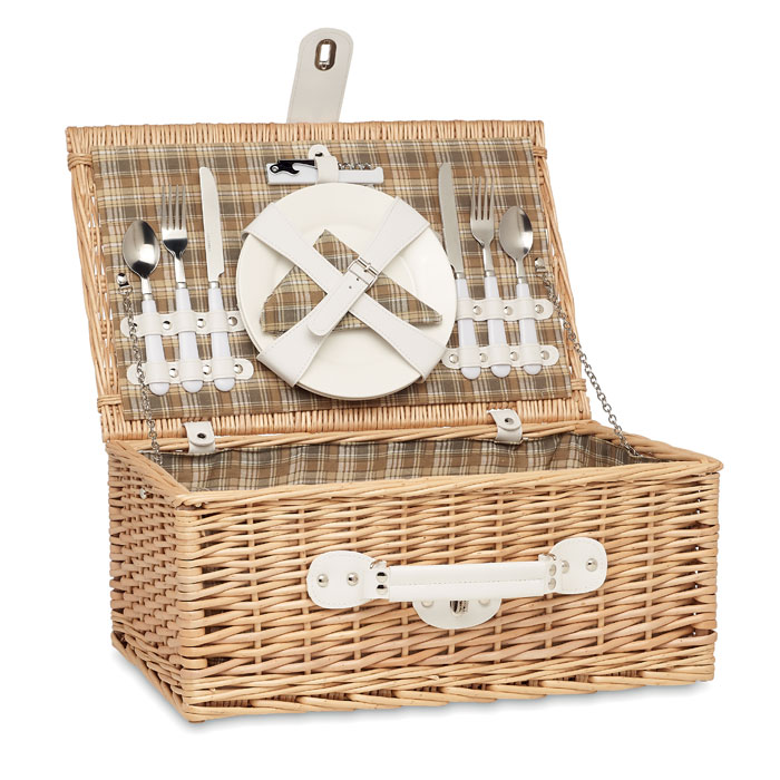 Paxford 2 Person Wicker Picnic Basket Set - Ramsgate