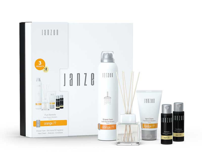 Pur moment" gift set for men - Orange