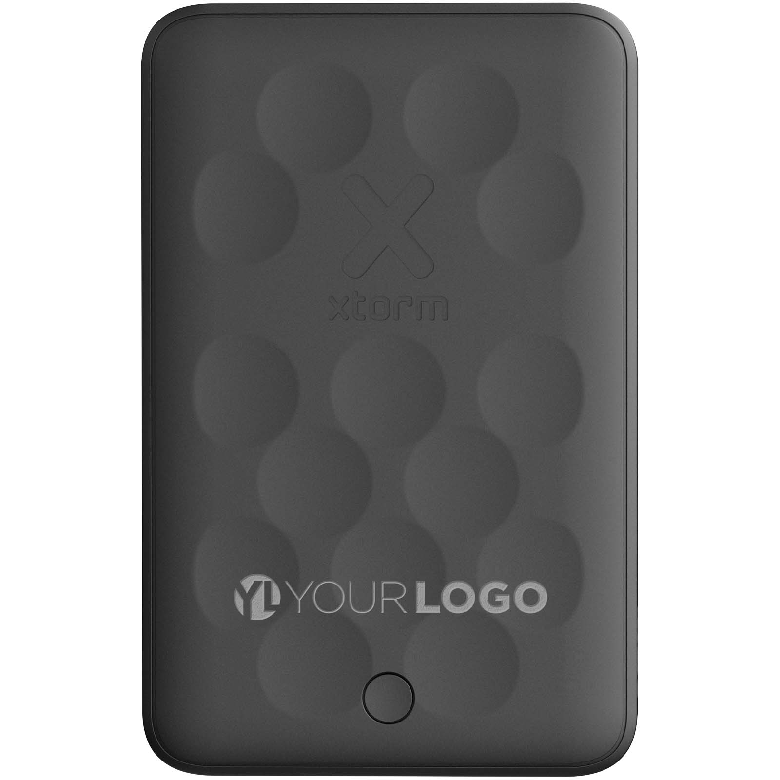 Magnetische Schnelllade-Powerbank - Düsseldorf bedrucken mit Logo