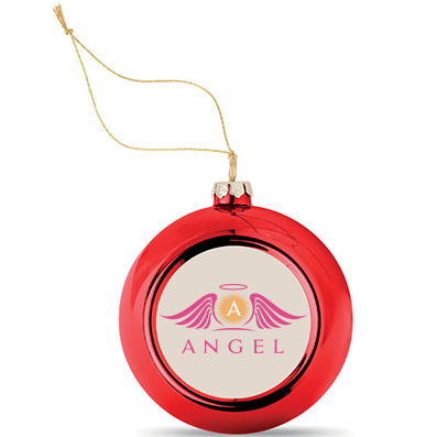 Bright Christmas ornament with a plate printed using sublimation method. - Daventry