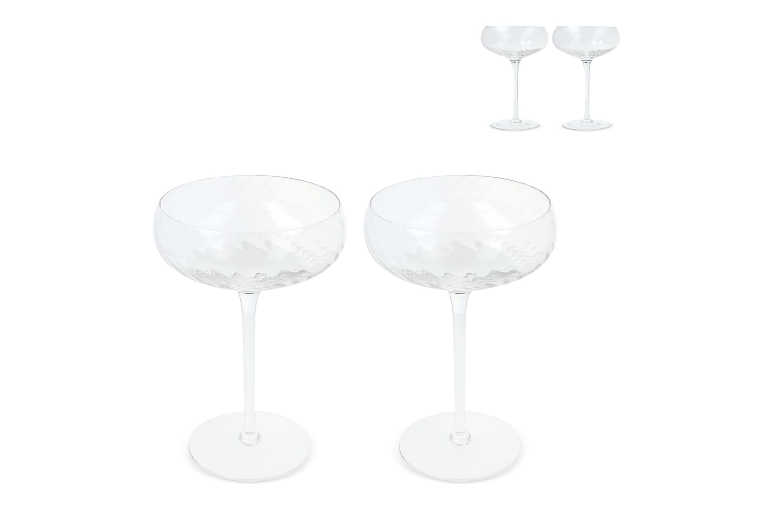 Elegant Twirl Champagne Coupes - Tamworth