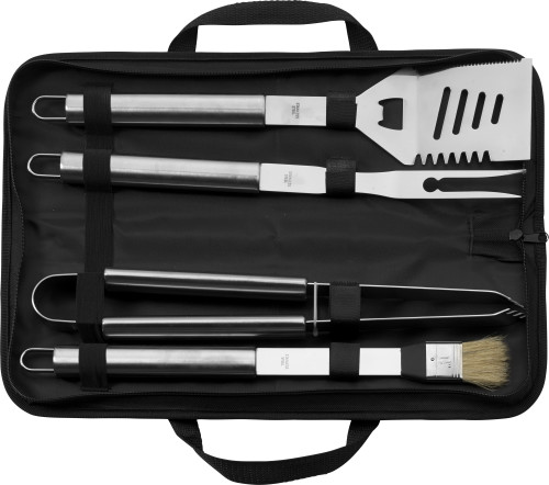 Stainless Steel Four-Piece Barbecue Set - Castleton