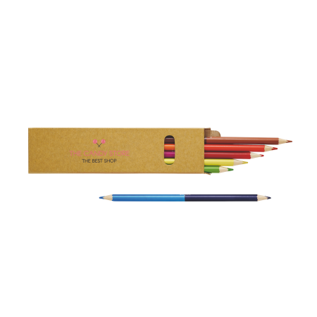 LOMKY Duo Coloured Pencils in Paper Box - Fraserburgh