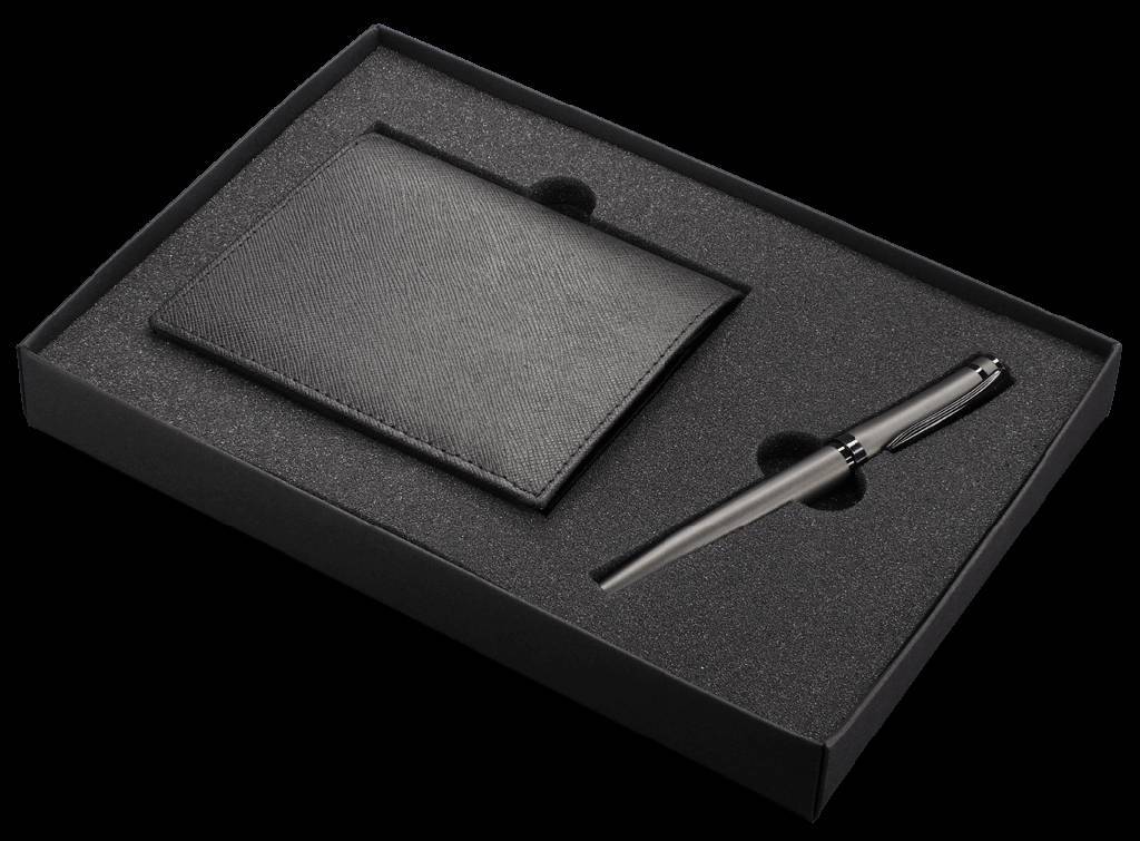 Personalized box with wallet and pen - Serpentine