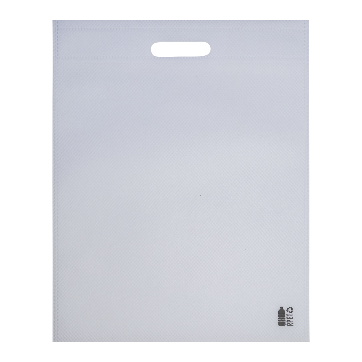 Rester RPET non-woven shopping bag with die-cut handles and logo