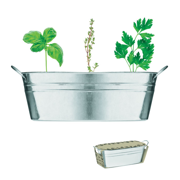 Bathtub for herb garden with zinc plating - Cliffe