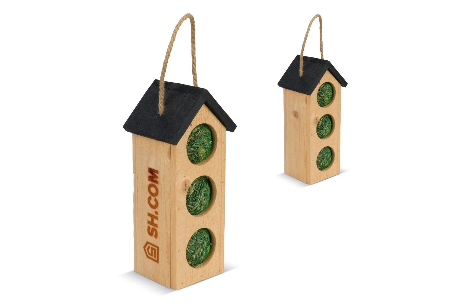 Modern Black Roof Bird Feeder - Glastonbury