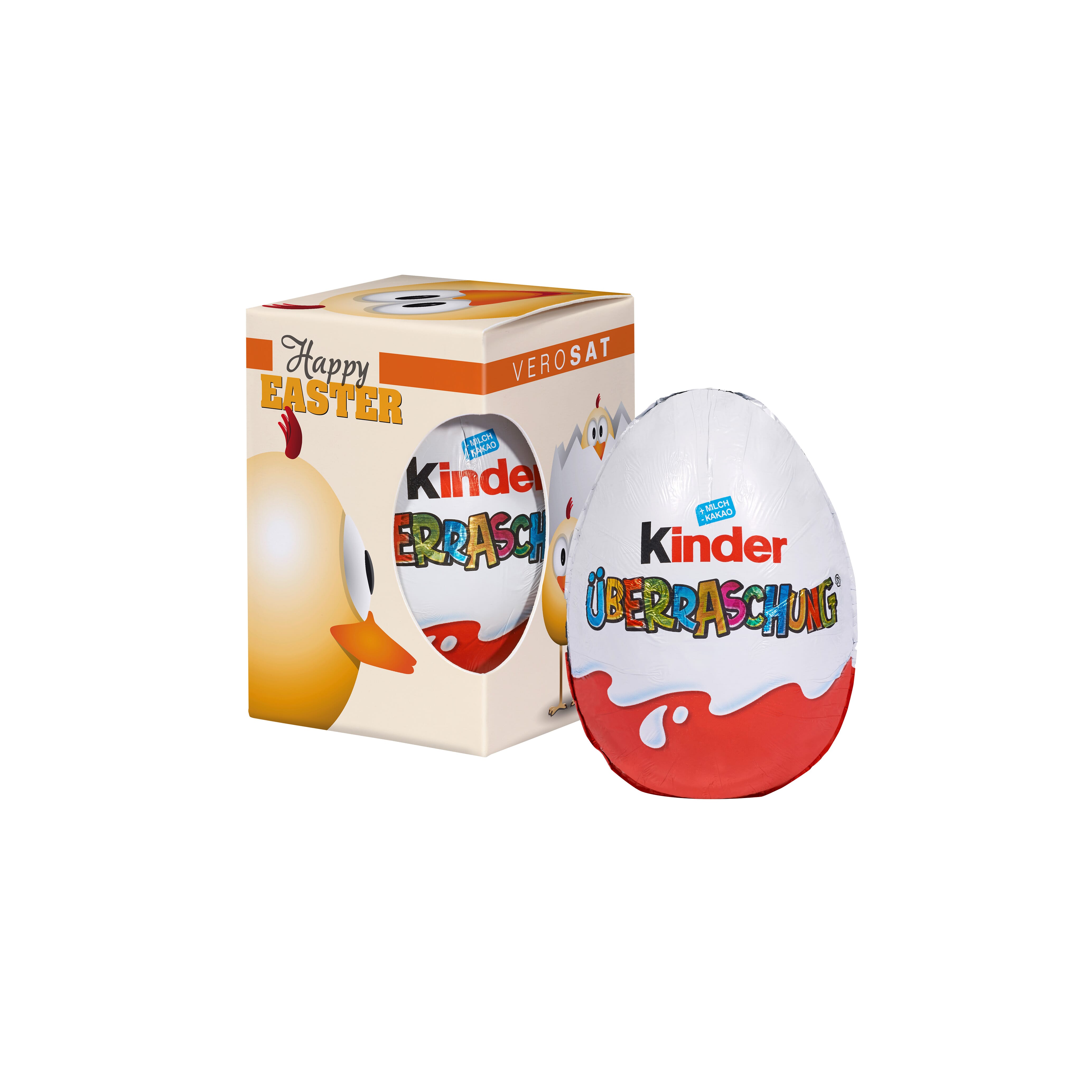 Printed box with Kinder Surprise