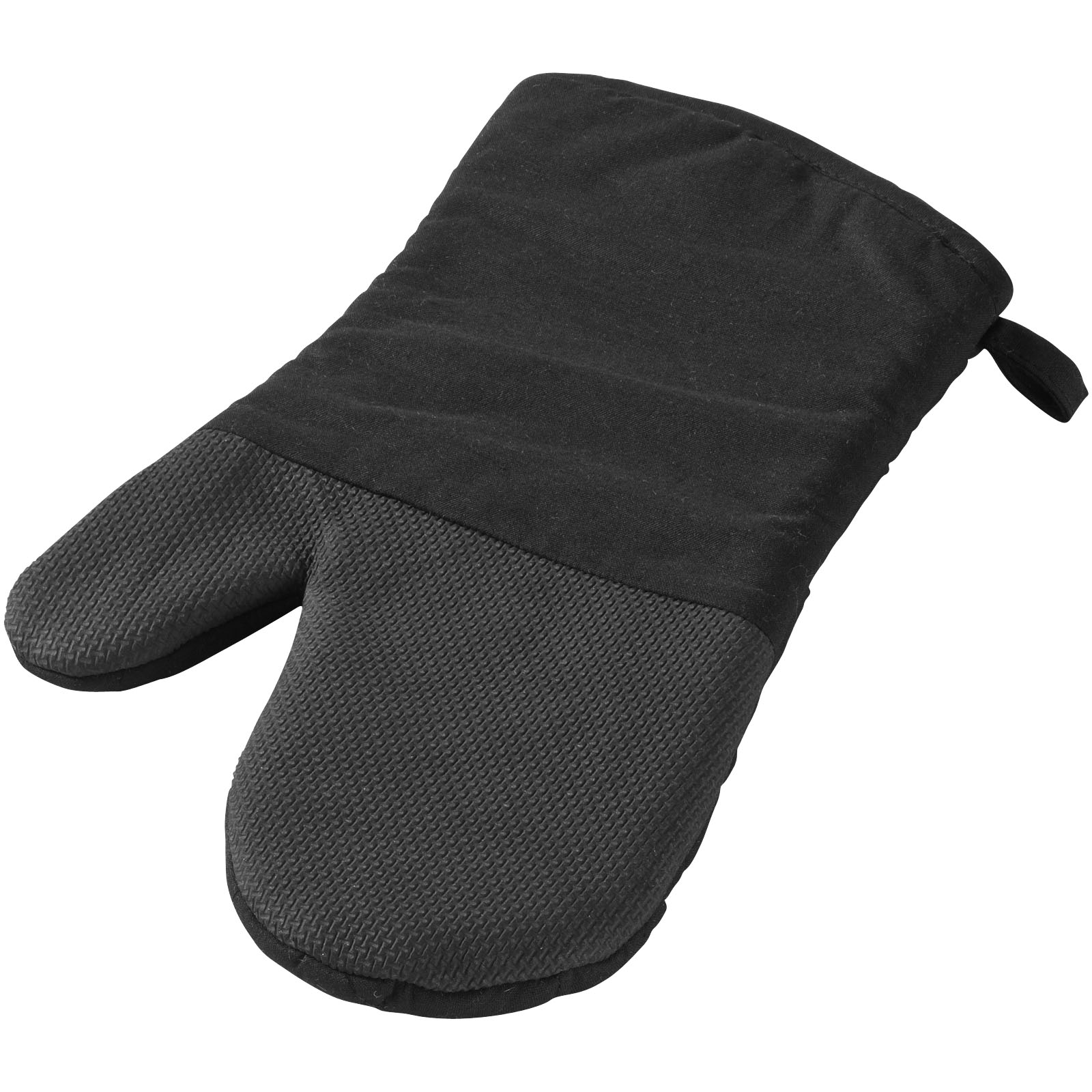 Oven mitt with a diamond pattern and a silicone grip - Loch Ness