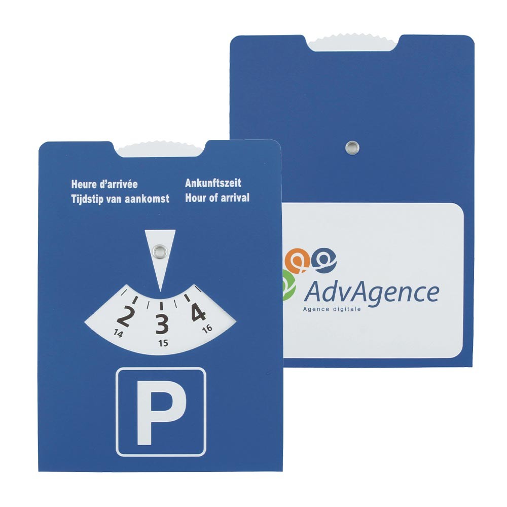 Parking disc made of cardboard - Milton Abbas