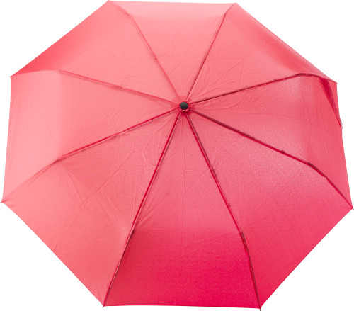 An umbrella made from RPET material that can be folded, featuring a bamboo handle. - Congleton
