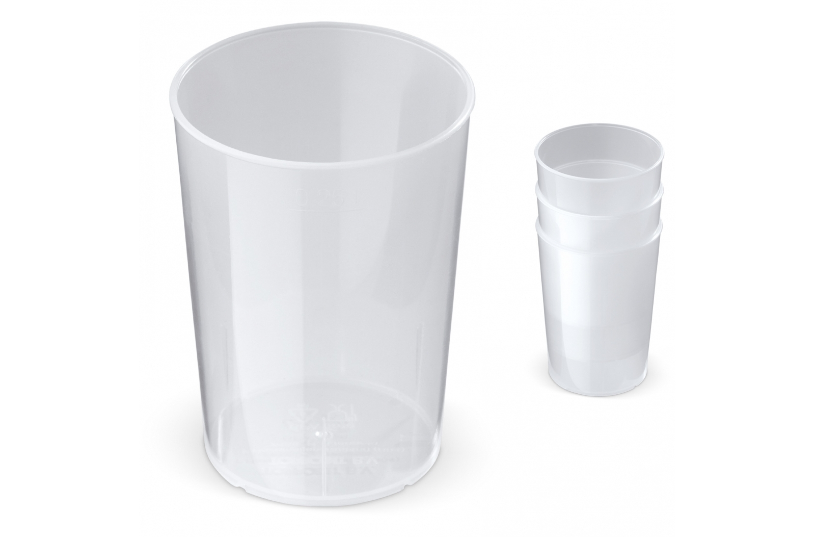Reusable Unbreakable Stackable Cups 250ml - Fenton