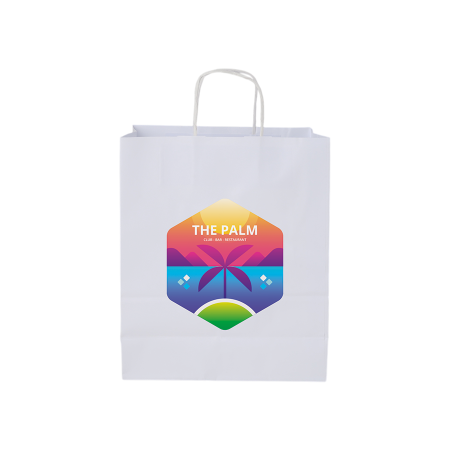 White & Ecru Eco-Tote - Perth