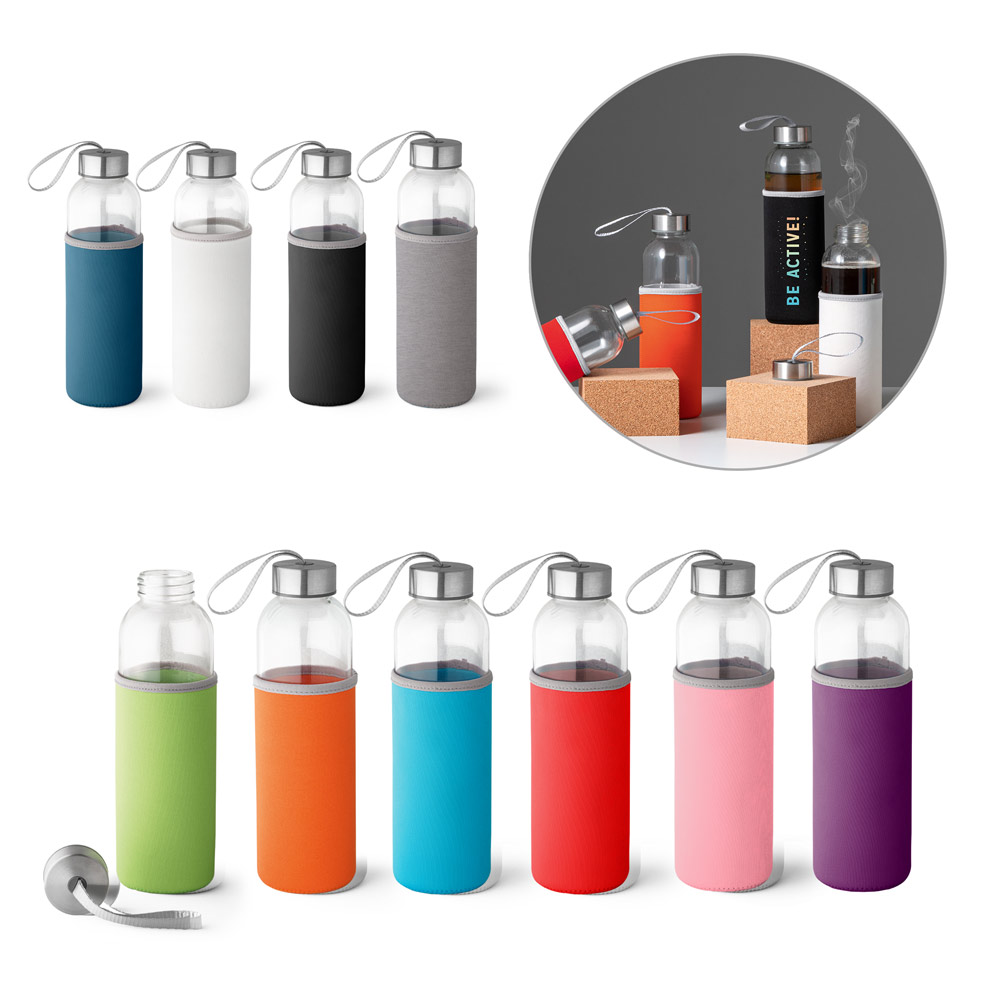 A sports bottle made from glass and stainless steel - Bourton-on-the-Water - Worthing