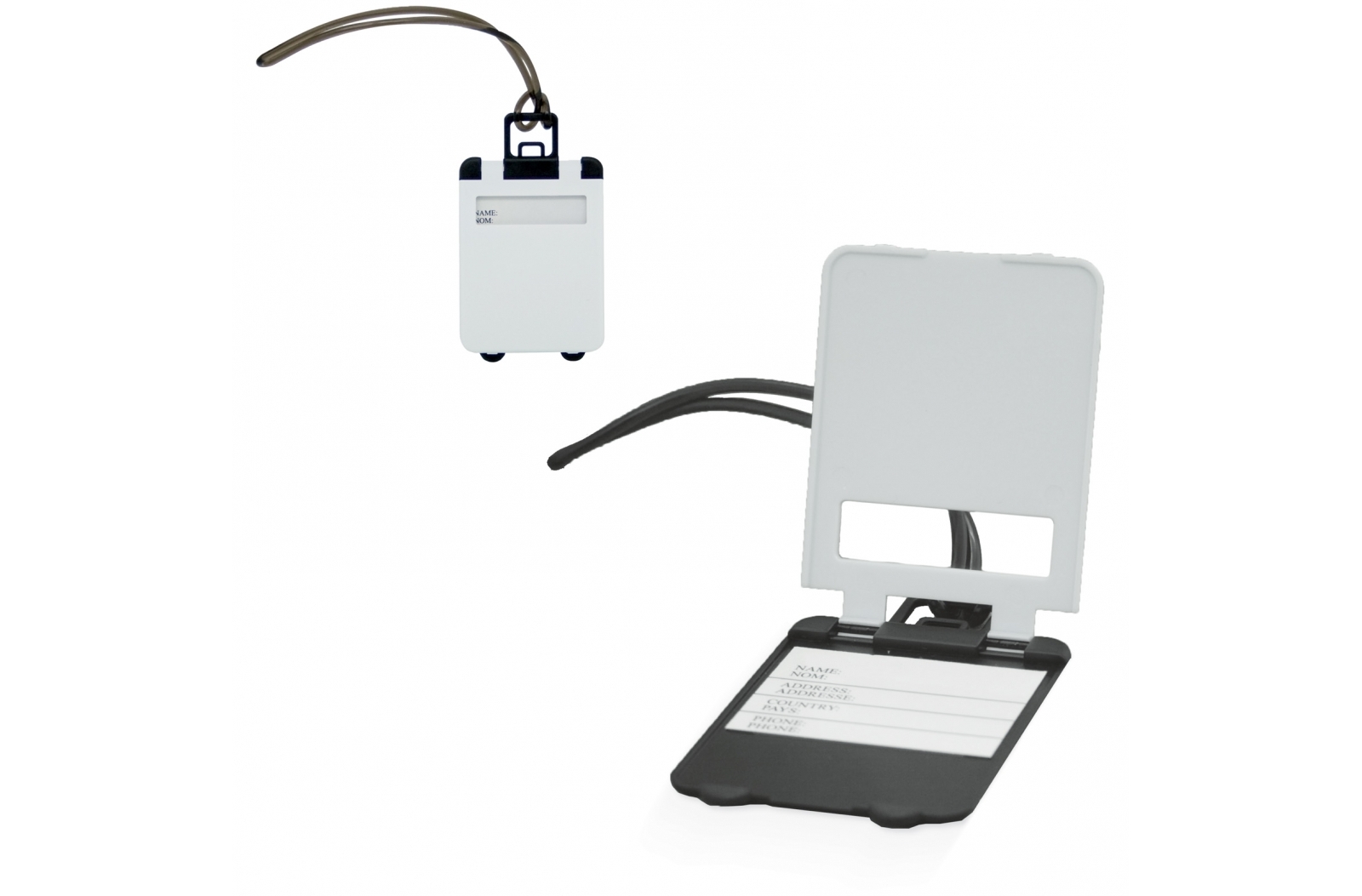 Privacy-protected luggage tag in the shape of a suitcase - Wealdstone
