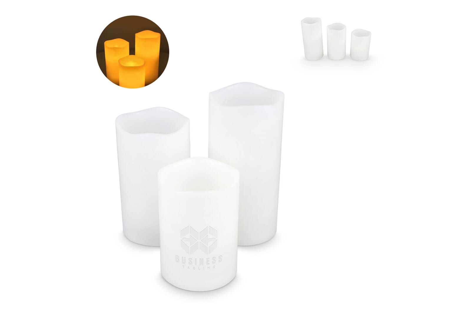Luminous Serenity LED Candle Set - Easingwold
