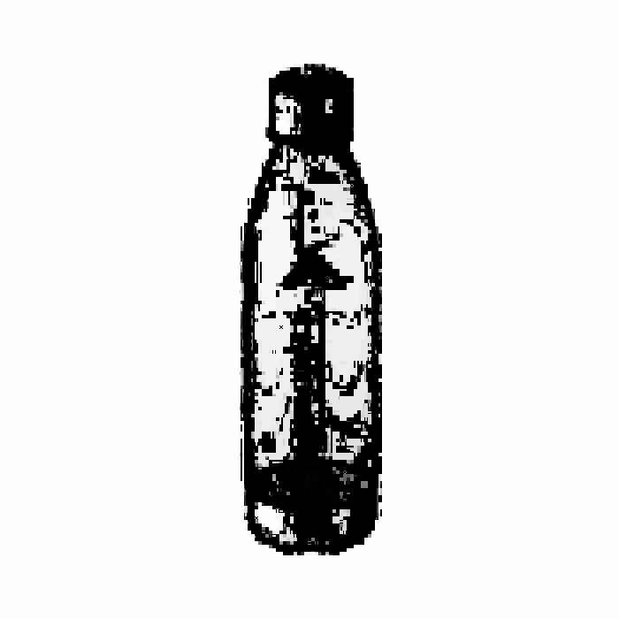 Personalisierte transparente Trinkflasche aus Tritan 600 ml - Luis