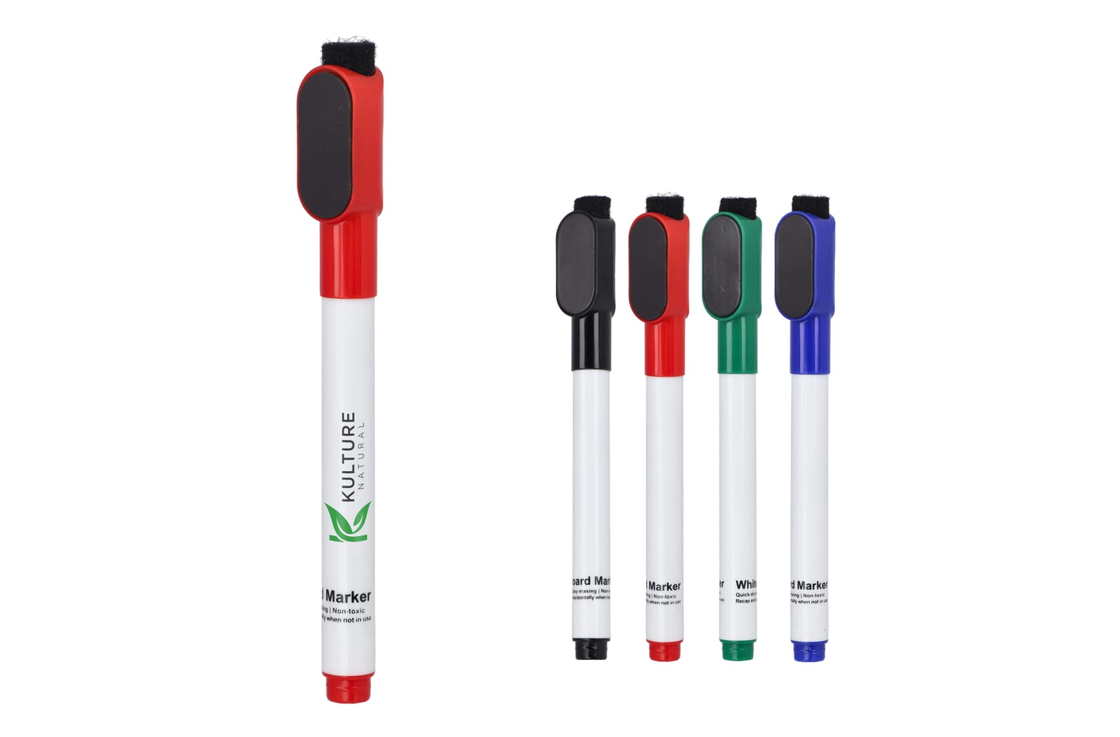 Whiteboard marker with magnet and eraser