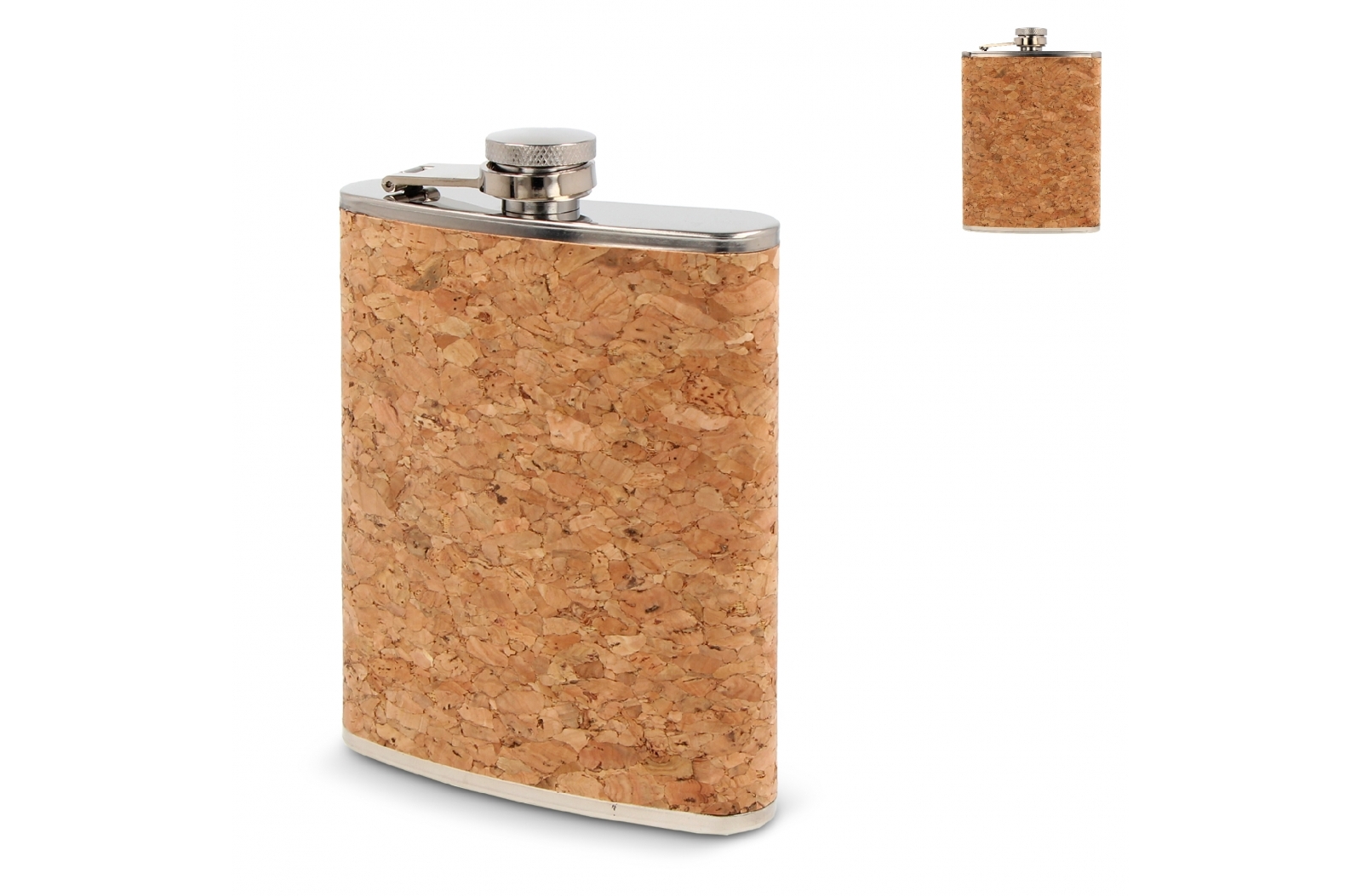 225ml Hip Flask Cork - Egham