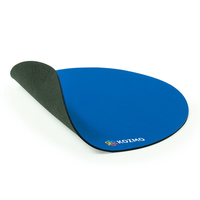Round Design Polyester Mousepad with Non-Slip Base - Peakirk