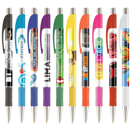 DIA Kugelschreiber mit Griffzone und vollflächigem Farbdruck - Lohne 