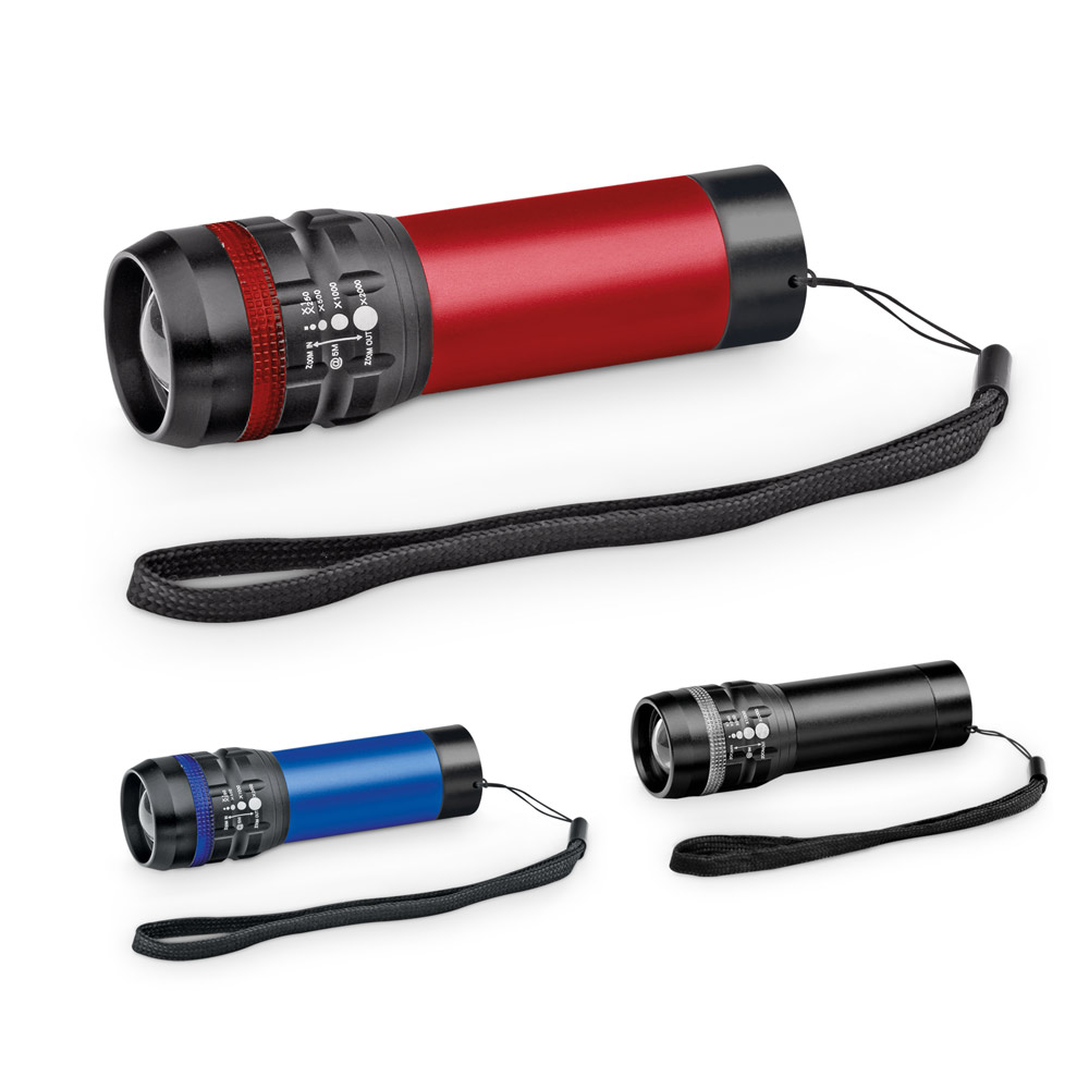 Zoomable Aluminum Flashlight with 3 Light Settings - Datchet - Marsden