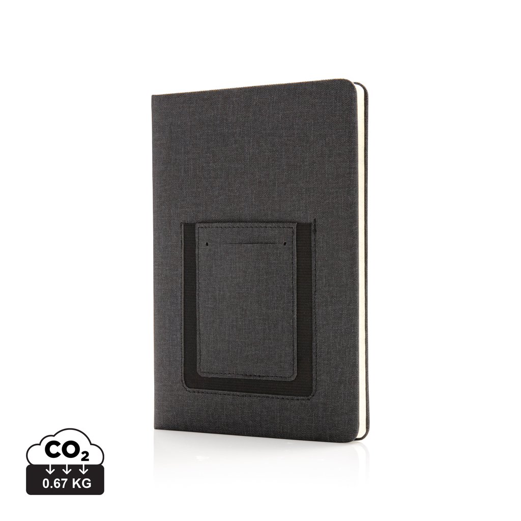 A5 Deluxe luxury notebook which includes a phone pouch pocket and also a sleeve for keeping cards - Shillington - Leamington Spa