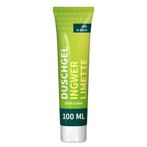 Ginger Lime Duschgel mit Ingwer und Limette für Körper und Haar, mit Logo