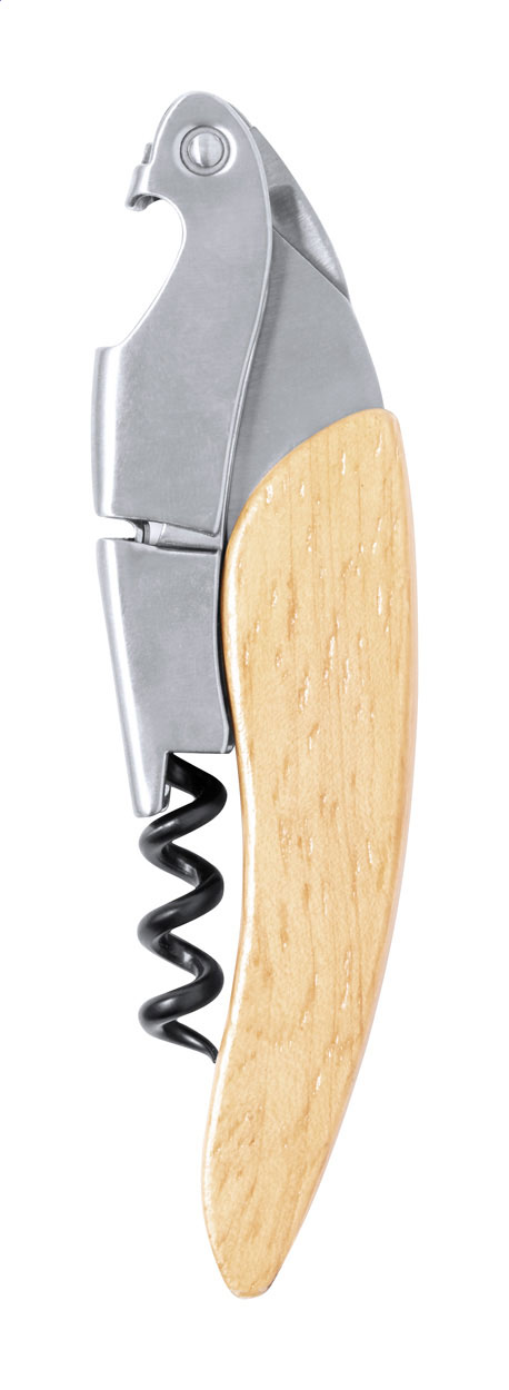 Elegance Steel Corkscrew with Wooden Touch - Croydon