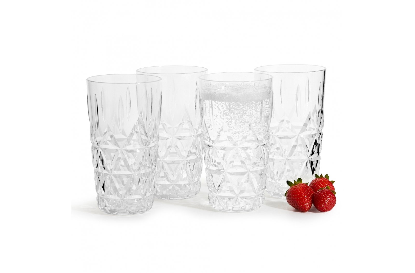 Acrylic Elegance Highball Glasses - Snettisham - Great Haywood