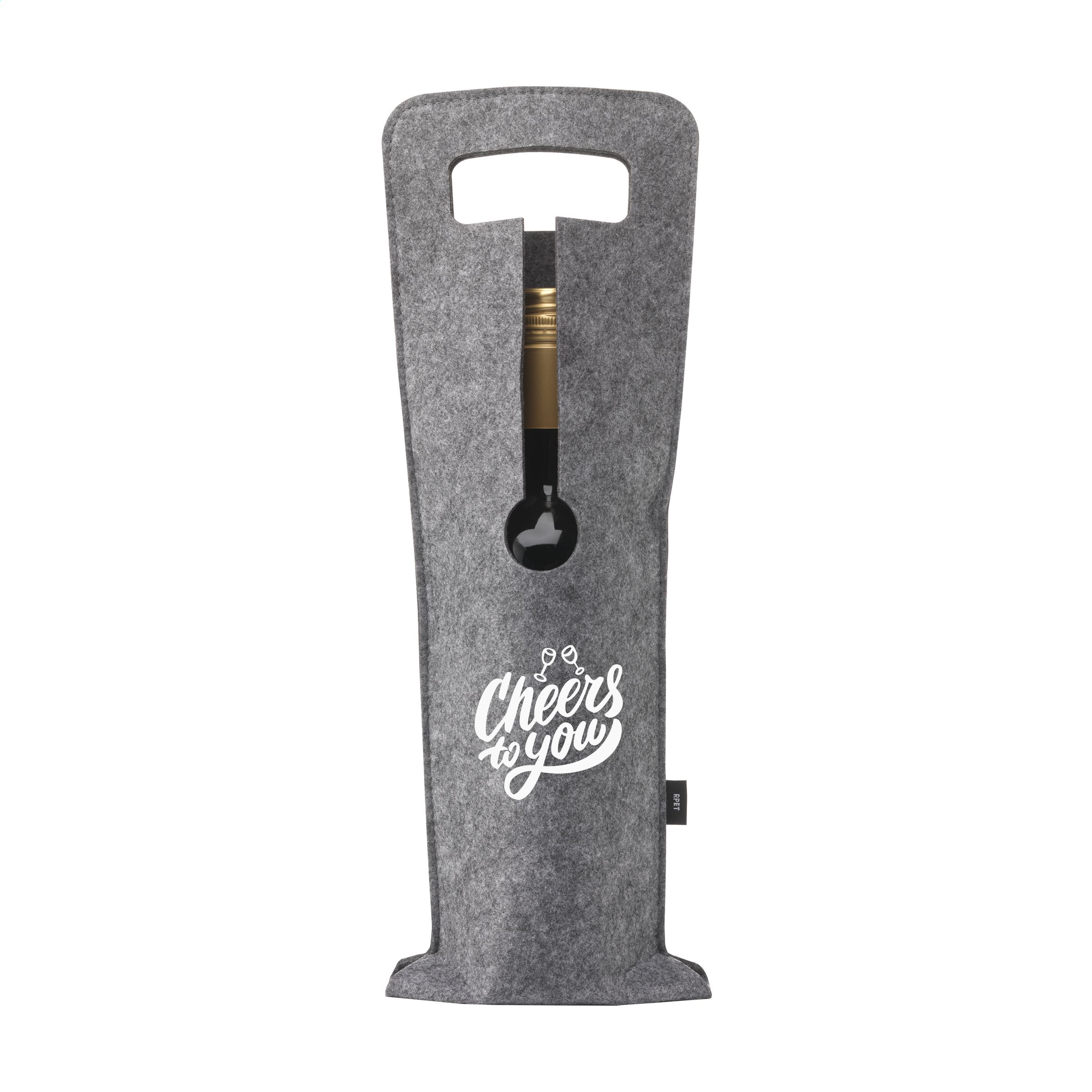 Eco-Friendly RPET Wine Bottle Holder - Market Drayton