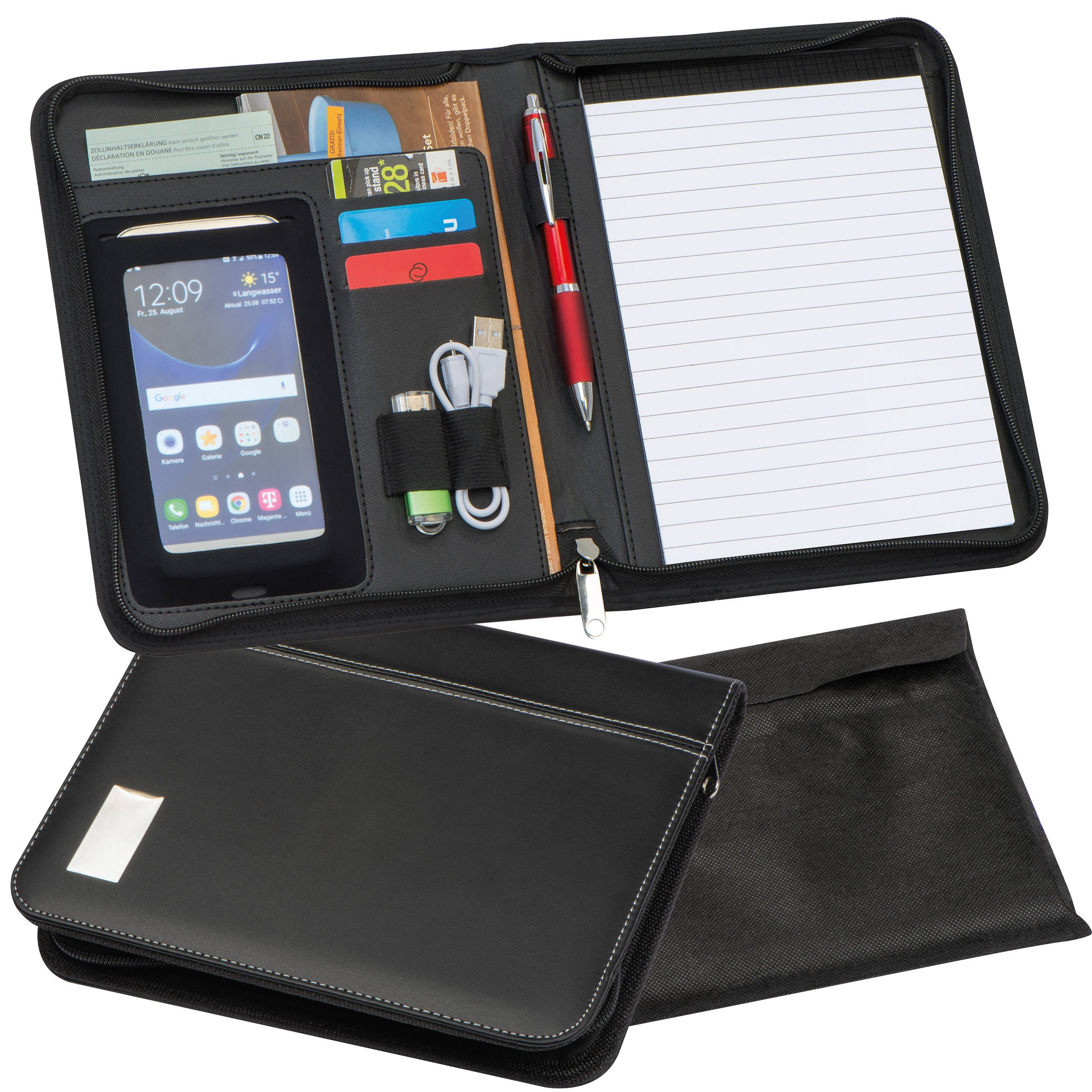 Ashwell Executive Leather Folder - Golden Cap