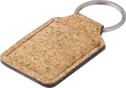 Cork Keychain with Metal Ring - Baginton