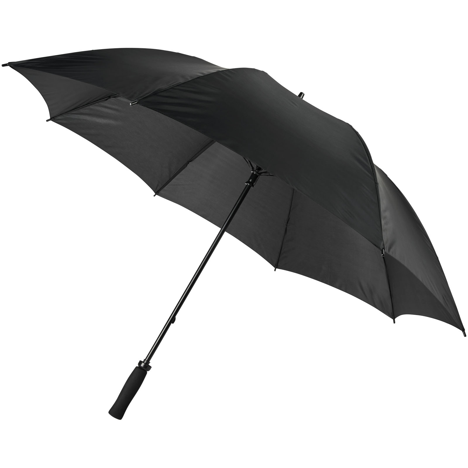 An umbrella designed to comfortably provide cover for two people on the golf course. - Abbeythorpe