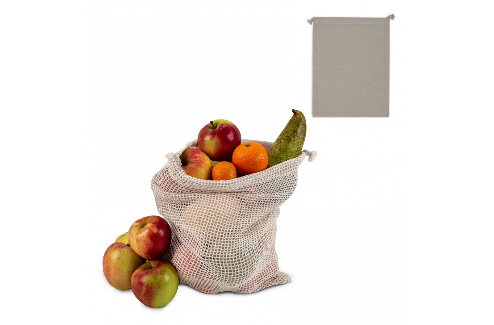 Reusable Unbleached Cotton Mesh Food Bag - Oadby