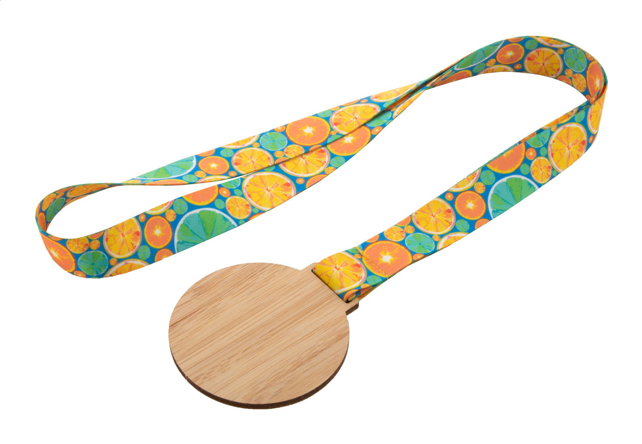Eco Bamboo Medal with RPET Lanyard - Bradford