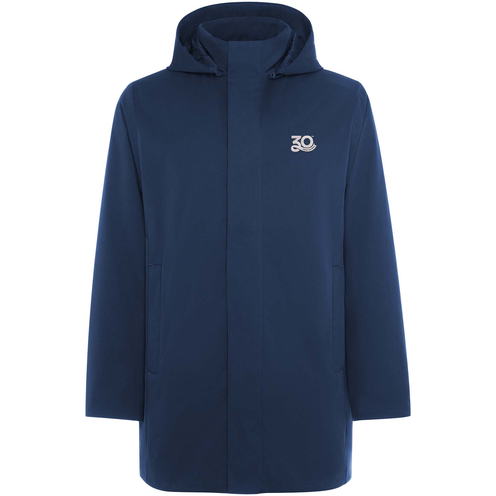Unisex parka with padded collar