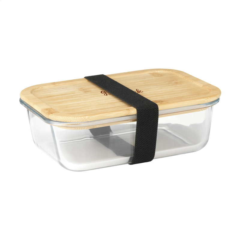 Glass Food Dispenser with Airtight Bamboo Lids & Wooden Stand 8 Liters