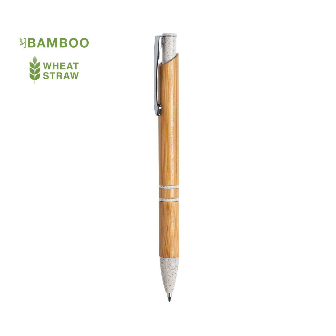 Nature Line Bamboo Ball Pen with Wheat Straw Tip - Liskeard