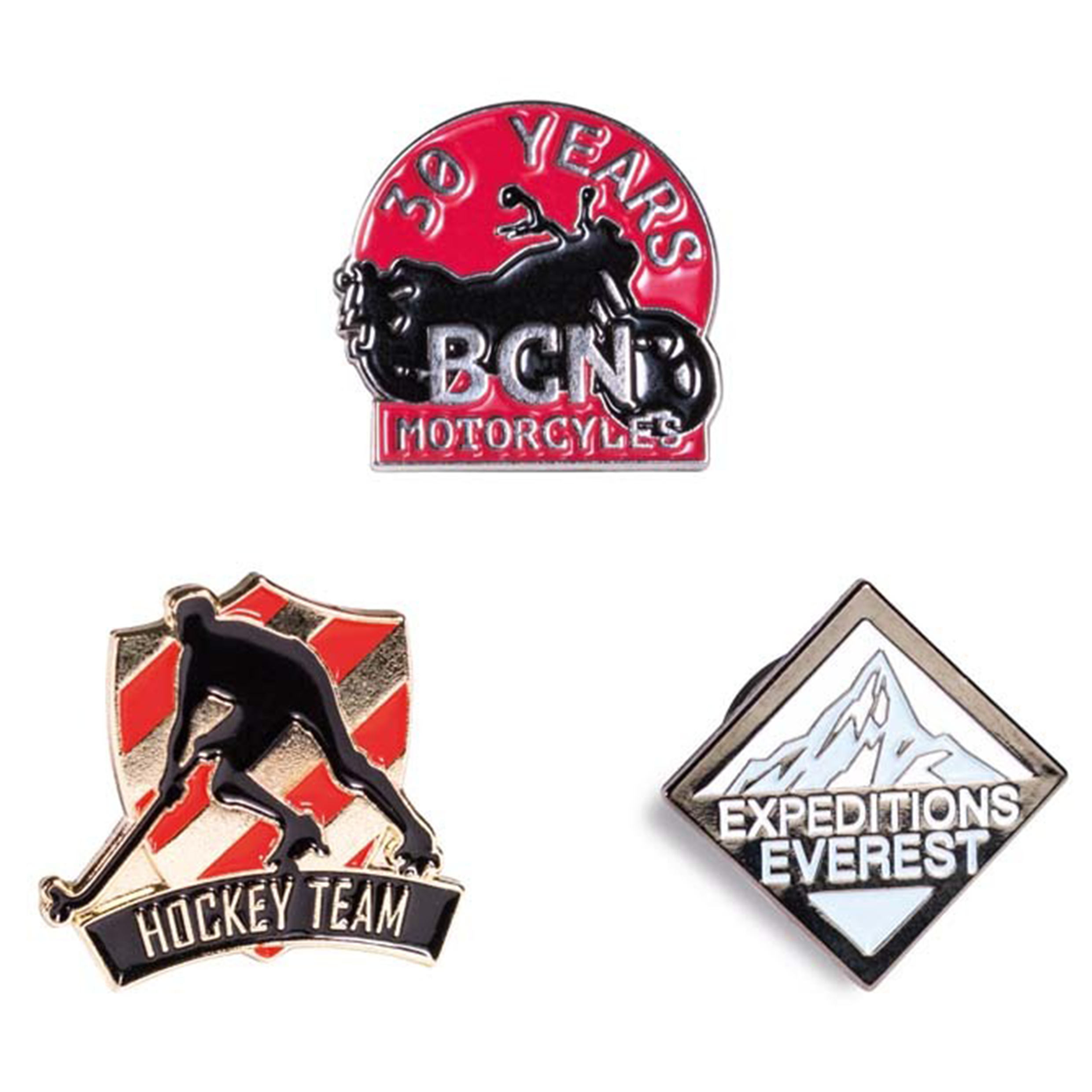 Iron and Zinc Alloy Custom Lapel Pins - Boston