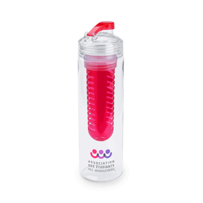 Water bottle made of heat-resistant Tritan material, comes with a chiller accessory 700ml - Yalding        