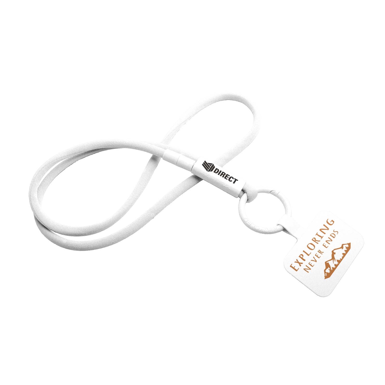 Tubyard phone holder lanyard with logo, recycled plastic tube printed with logo