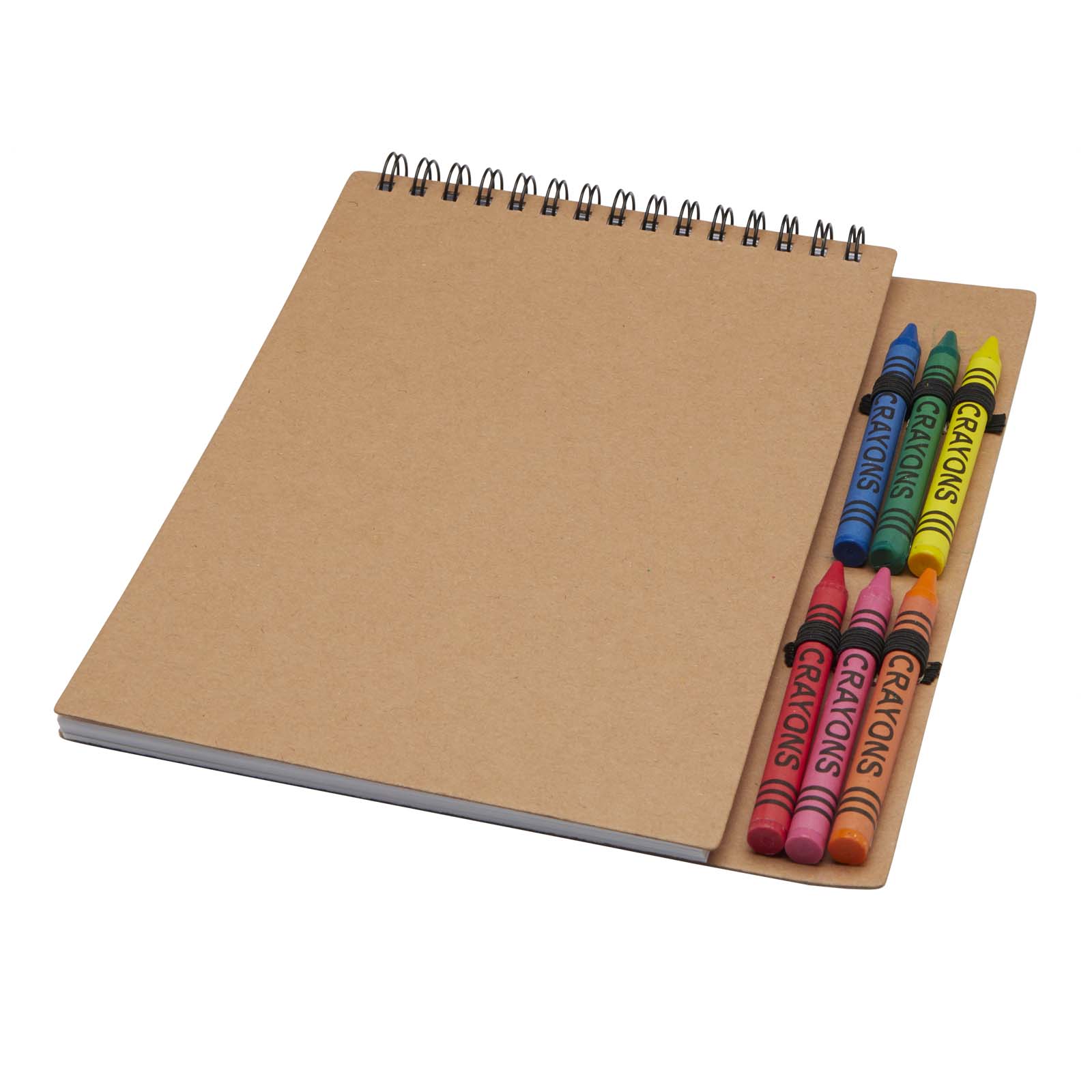 Creative A5 Spiral Notebook with Crayons - Orphir